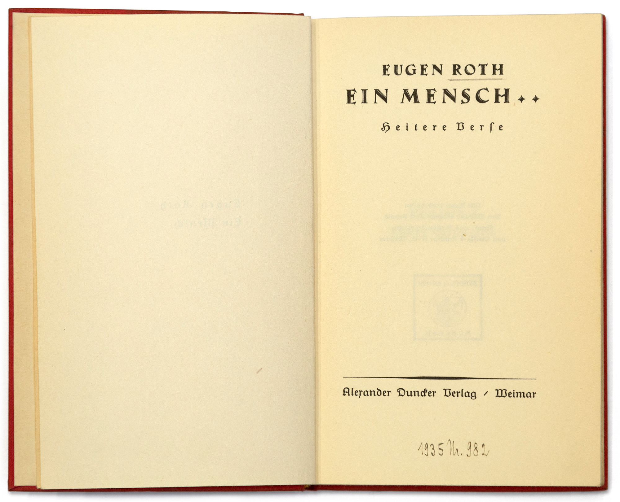 gedicht ein mensch eugen roth