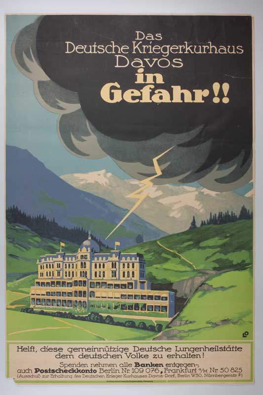 Mythos Davos: Plakat von Louis Oppenheim, 1920 ©Germanisches Nationalmuseum, Nürnberg