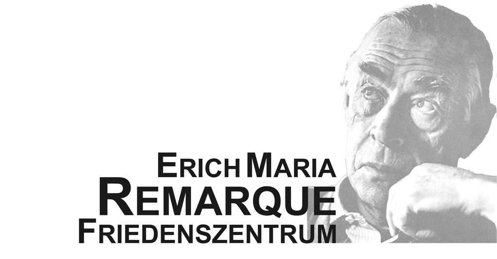 Logo des Erich Maria Remarque-Friedenszentrum mit dem Schriftsteller