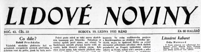 Die meistgelesene Tageszeitung Tschechiens Lidové noviny