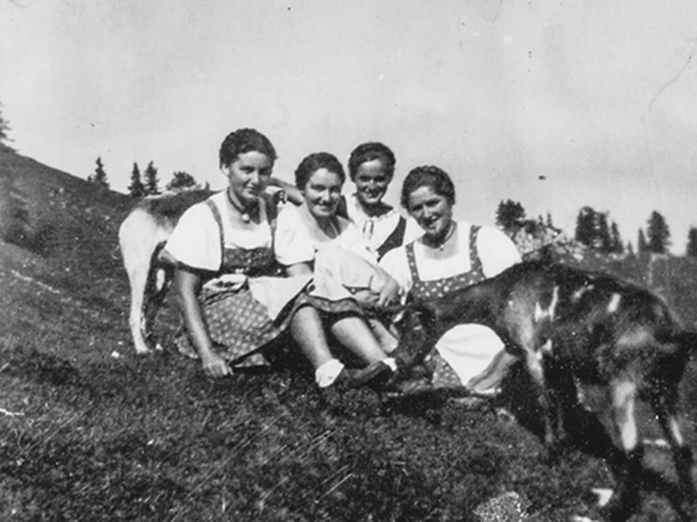 Sennerinnen - Weidewirtschaft in den Bergen. Prima Beispiel für #femaleheritage