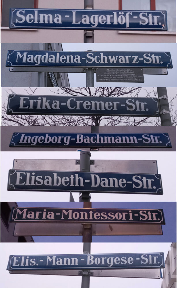 Straßen und Plätze in München nach Frauen benannt | #femaleheritage