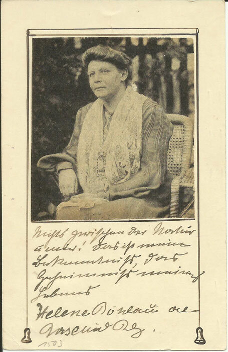 Autogrammkarte 1912, Helene Böhlau. #femaleheritage