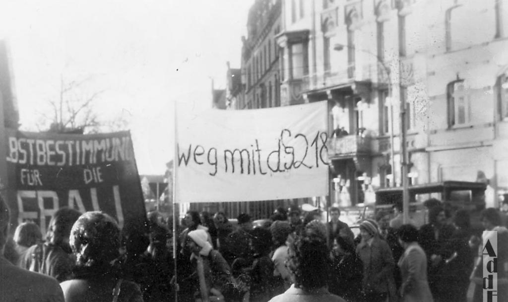 Demonstration in Kassel gegen den §218, 1975, Bestand AddF, Kassel