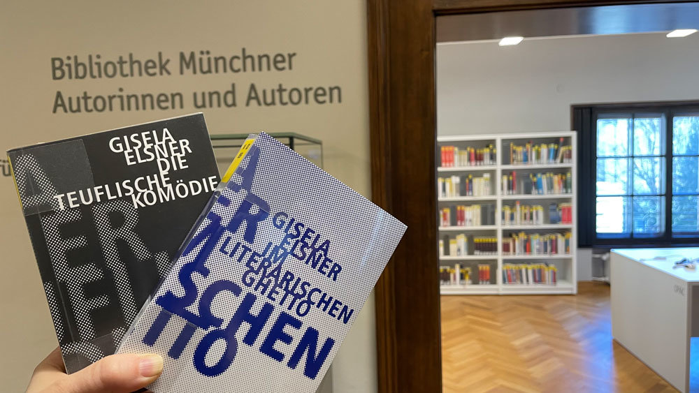 Die beiden Bücher aus dem Verbrecherverlag von Gisela Elsner findet ihr bei uns in der Bibliothek Münchner Autorinnen und Autoren. Die Bücher sind vergriffen.