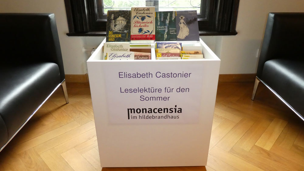 Sommer-Leseaktion der Monacensia: Die Bücher von Elisabeth Castonier. #FemaleHeritage brennt nach!