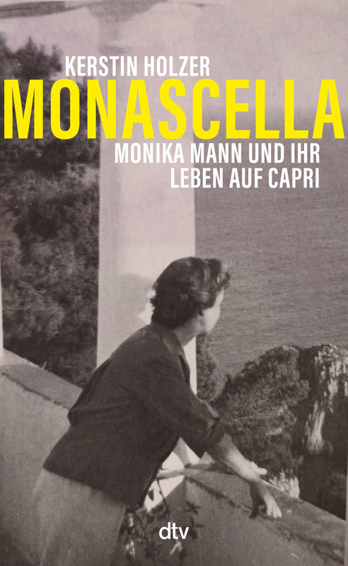 Buchcover von “Monascella": Monika Mann auf der Veranda der Villa Monacone (Münchner Stadtbibliothek/Monacensia, M/Sp F2 Foto 1) #FemaleHeritage