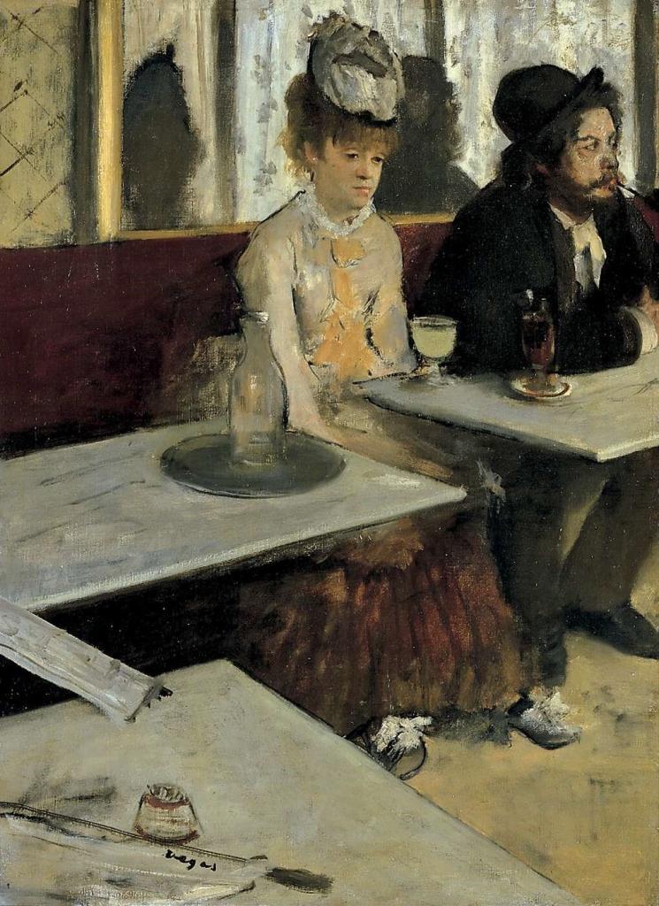 Caféhauskultur? „L'Absinthe“ von Edgar Degas (1876). #FrauenDerBoheme. Quelle: Wikimedia Commons