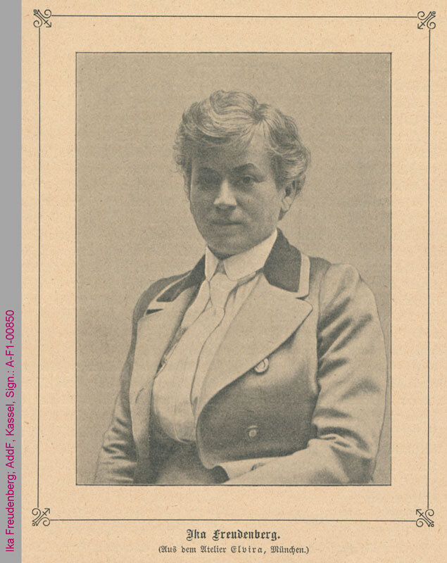 Porträt von Ika Freudenberg, ca. 1902, gemeinfrei. Signatur: Addf FA-F1-00850. Frauenbewegung #FrauenDerBoheme