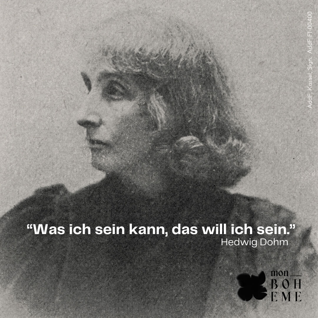 Hedwig Dohm. #FrauenDerBoheme