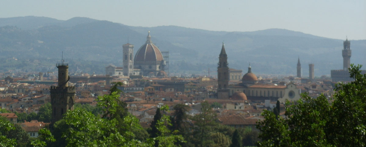 Blick von San Francesco di Paola auf Florenz