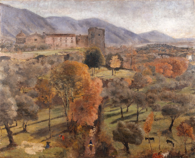Ölgemälde, Paesaggio di Sessa Aurunca, von Elisabeth Brewster Hildebrand