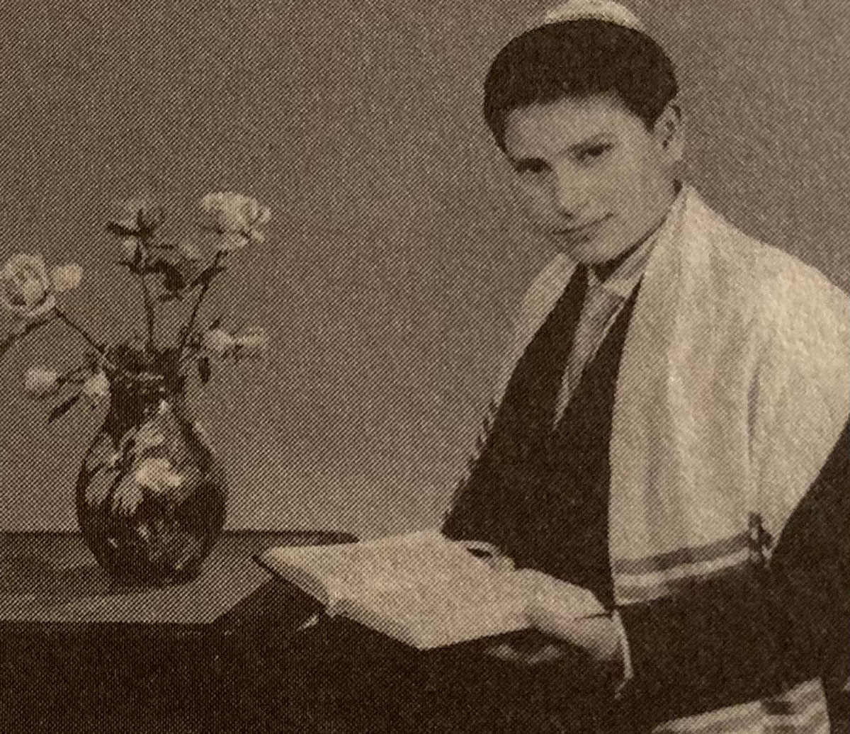 Roman Haller als Jugendlicher bei seiner Bar Mitzwa