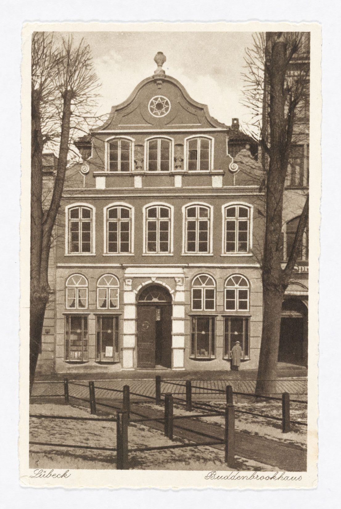 Historische Fotografie des Buddenbrookhauses in Lübeck (1922-1928)