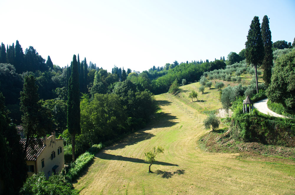 Blick auf Parkanlage Campi, San Francesco di Paola