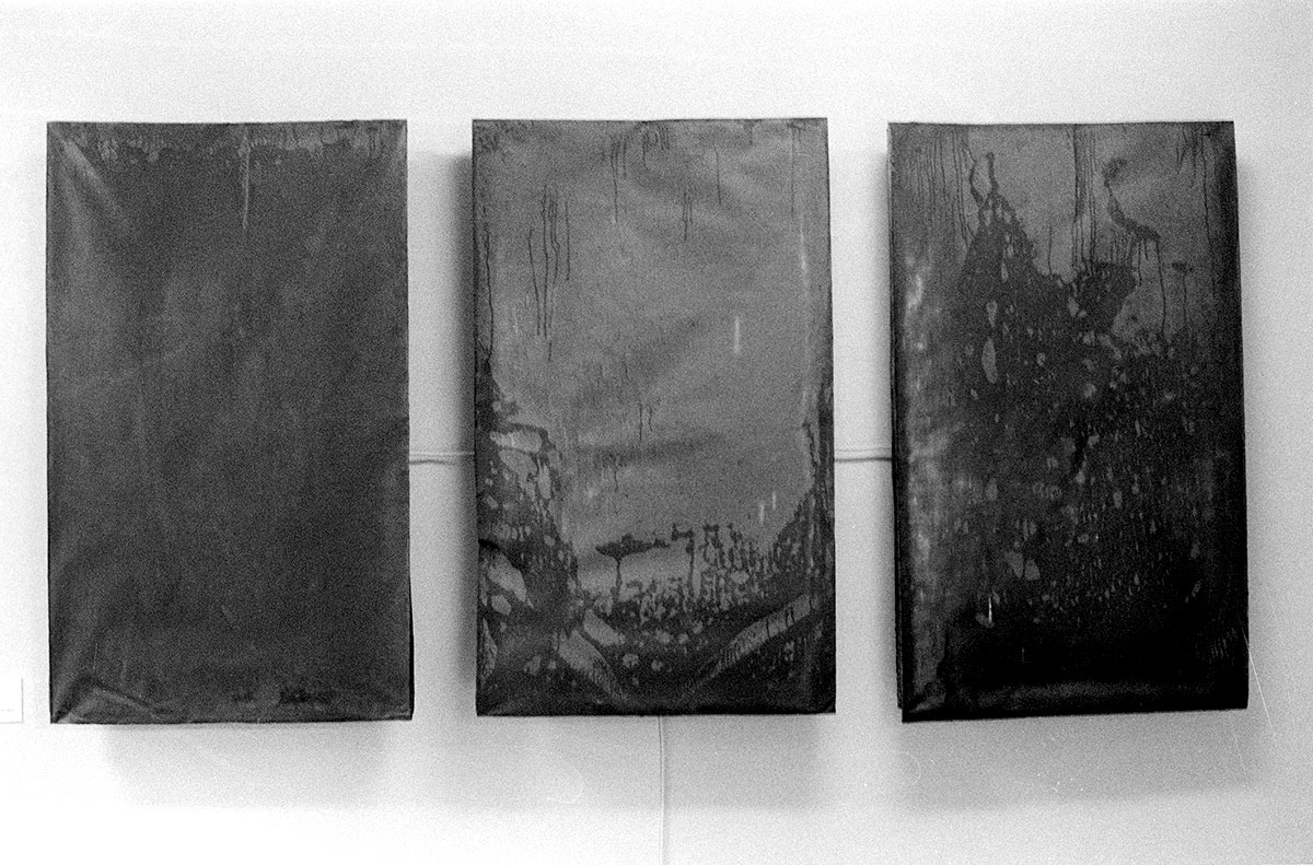 Detailaufnahme, Ausstellungsansicht «Speicherarchitektur» in der Monacensia. © Miriam Salamander