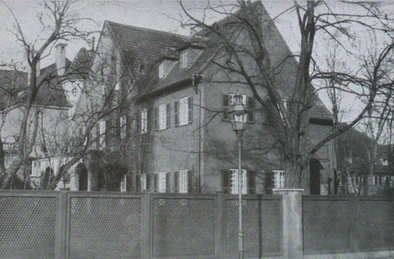 alte aufnahme einer heute nicht mehr vorhandenen Villa in der Möhlstraße 29 von 1926.