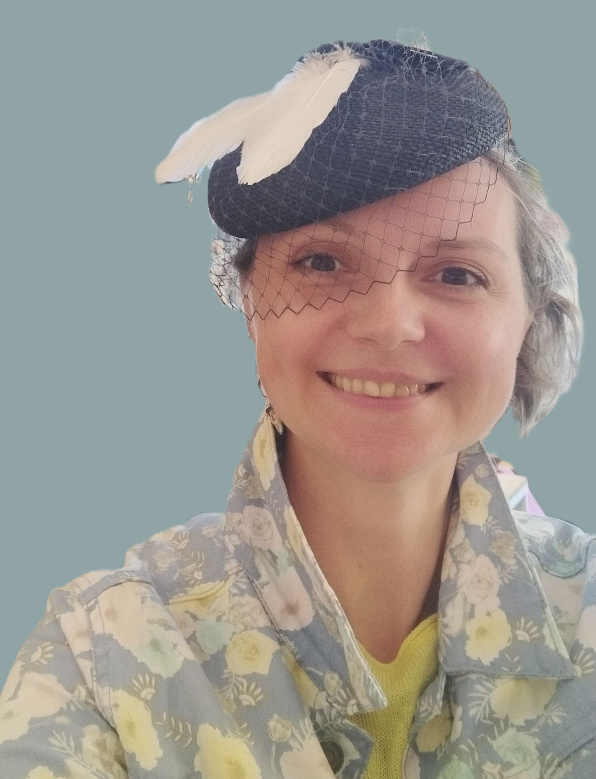 Vintage-Hut von Christine Kamlah (Modistin, München). Literarische Erkundungen, Haarmode